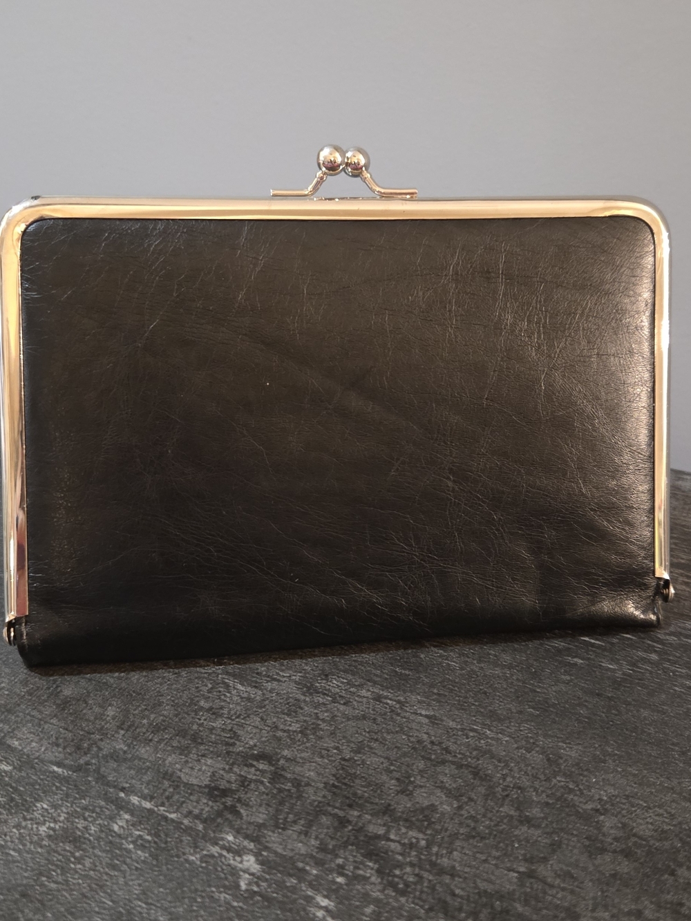 NEW With out Tags ..Black Frame-Top Kiss-Lock Wallet